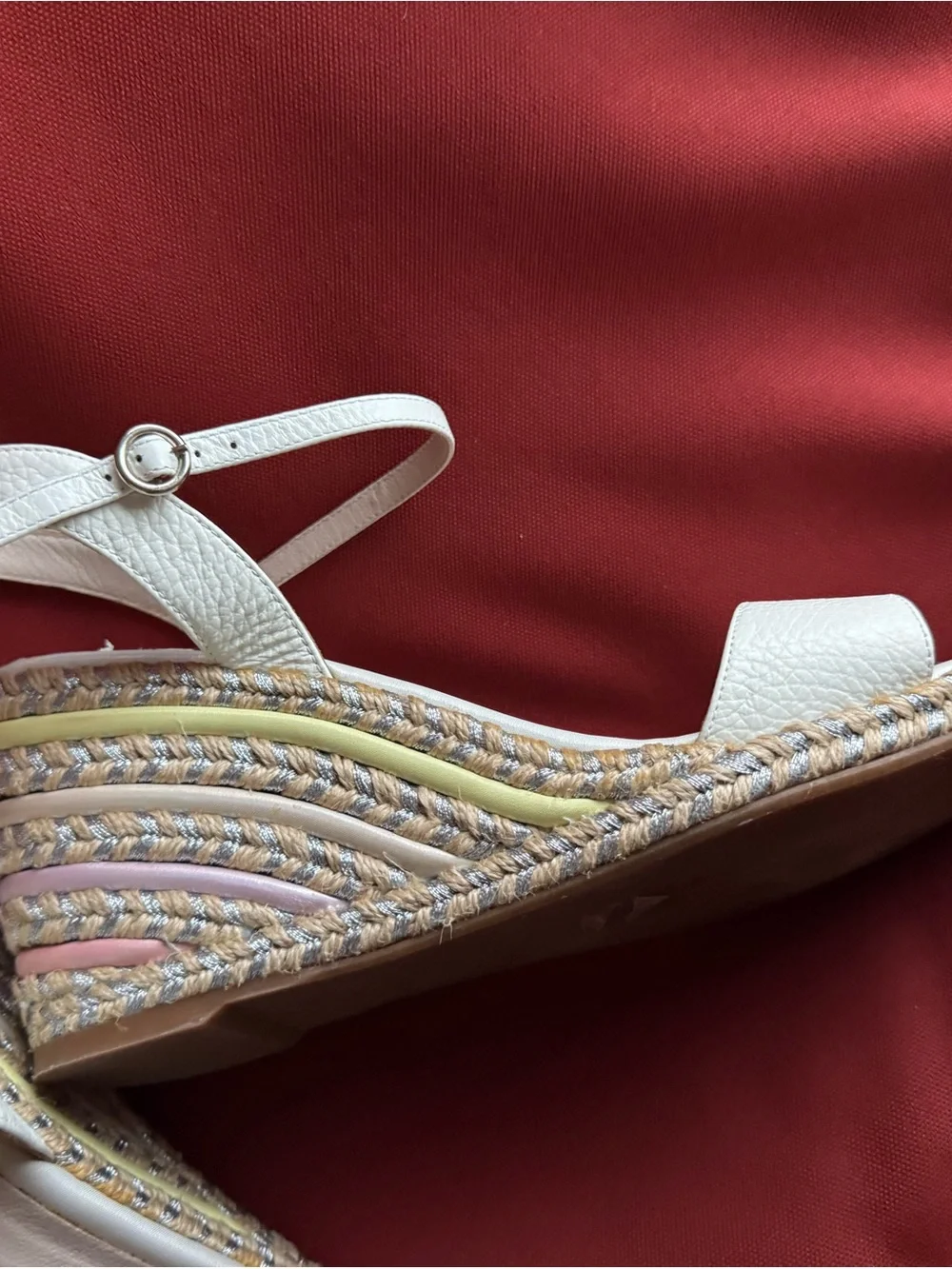 Women’s Cream Wedge Sandals – Elegant Summer  Sophia Webster Espadrille